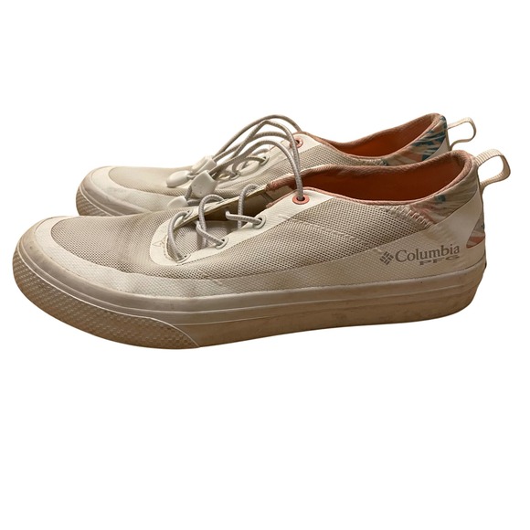 Columbia PFG Boat Shoes Size 8.5 Women's White‎ Slip On Casual Sneakers - Picture 1 of 8